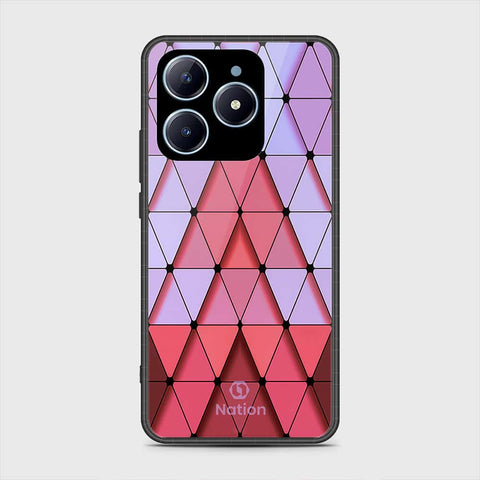 Realme C63 Cover- Onation Pyramid Series - HQ Ultra Shine Premium Infinity Glass Soft Silicon Borders Case