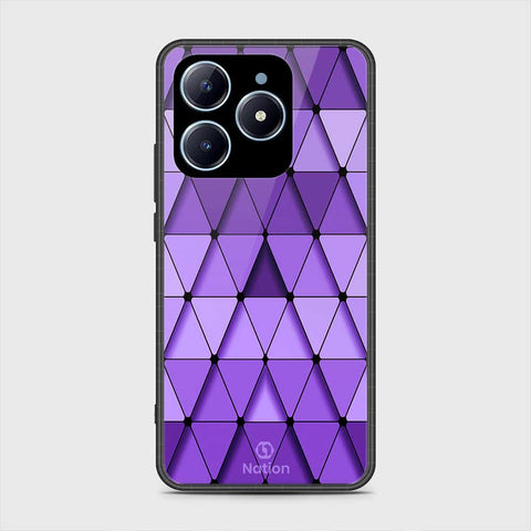 Realme C61 Cover- Onation Pyramid Series - HQ Ultra Shine Premium Infinity Glass Soft Silicon Borders Case