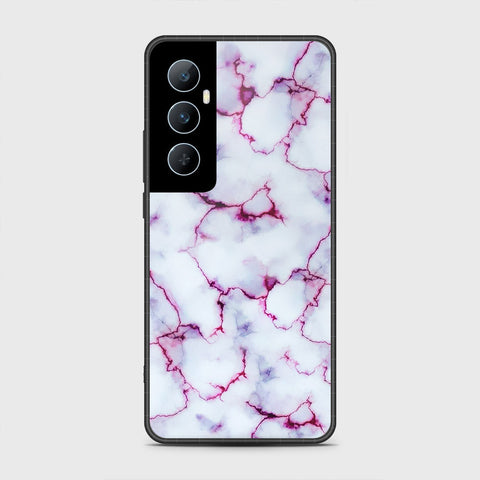 Realme C65 Cover- White Marble Series - HQ Premium Shine Durable Shatterproof Case