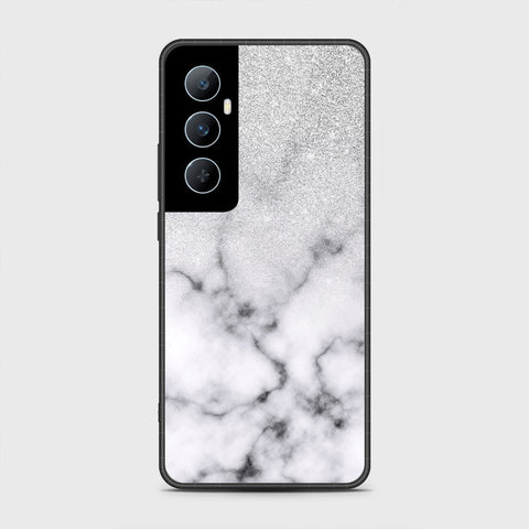 Realme C65 Cover- White Marble Series - HQ Premium Shine Durable Shatterproof Case