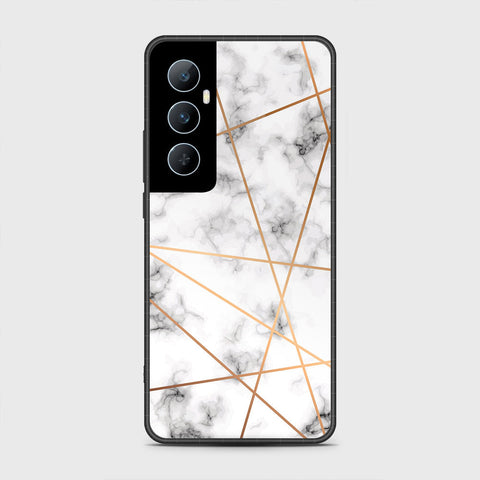 Realme C65 Cover- White Marble Series 2 - HQ Premium Shine Durable Shatterproof Case