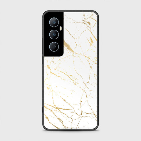 Realme C65 Cover- White Marble Series 2 - HQ Premium Shine Durable Shatterproof Case