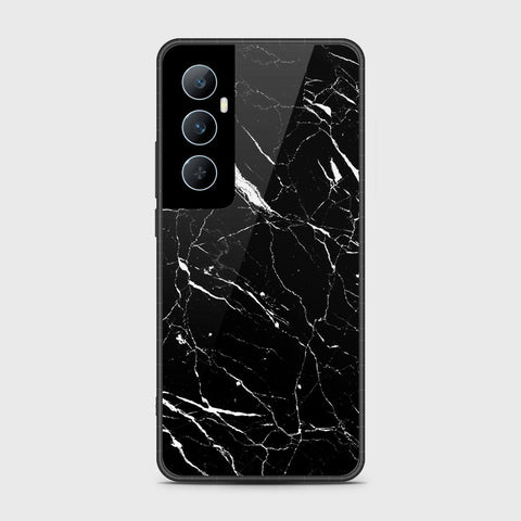 Realme C65 Cover- Black Marble Series - HQ Premium Shine Durable Shatterproof Case