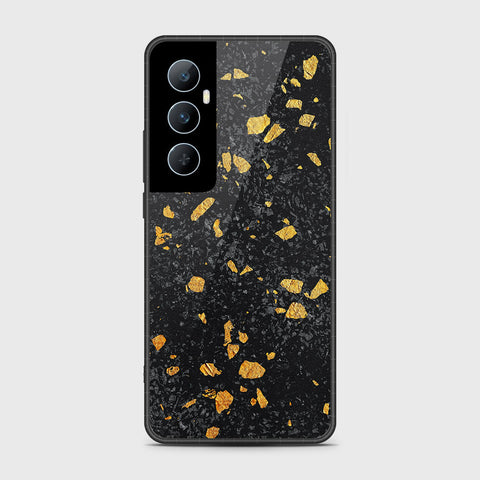 Realme C65 Cover- Black Marble Series - HQ Premium Shine Durable Shatterproof Case