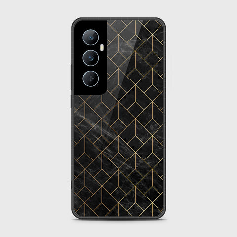 Realme C65 Cover- Black Marble Series - HQ Premium Shine Durable Shatterproof Case