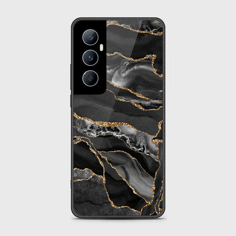 Realme C65 Cover- Black Marble Series - HQ Premium Shine Durable Shatterproof Case