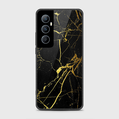 Realme C65 Cover- Black Marble Series - HQ Premium Shine Durable Shatterproof Case