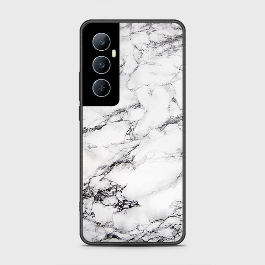 Realme C65 Cover- White Marble Series - HQ Premium Shine Durable Shatterproof Case