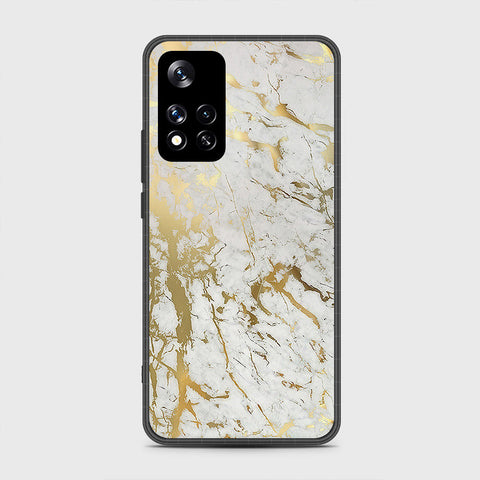 Xiaomi Redmi Note 11 Pro (China) Cover- White Marble Series - HQ Ultra Shine Premium Infinity Glass Soft Silicon Borders Case