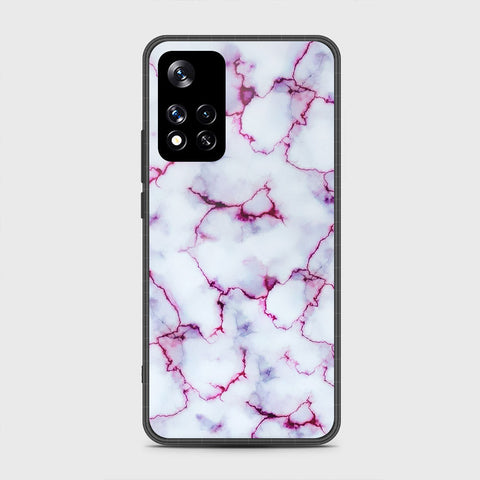 Xiaomi Redmi Note 11 Pro (China) Cover- White Marble Series - HQ Ultra Shine Premium Infinity Glass Soft Silicon Borders Case