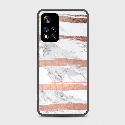 Xiaomi Redmi Note 11 Pro (China) Cover- White Marble Series - HQ Ultra Shine Premium Infinity Glass Soft Silicon Borders Case