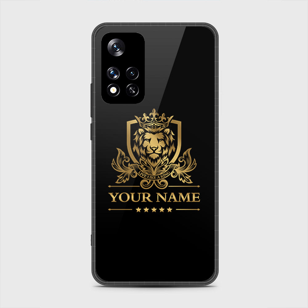 Xiaomi Redmi Note 11 Pro (China) Cover- Gold Series - HQ Ultra Shine Premium Infinity Glass Soft Silicon Borders Case