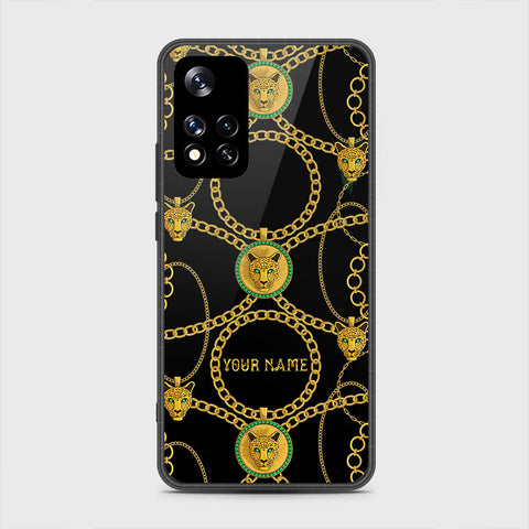 Xiaomi Redmi Note 11 Pro (China) Cover- Gold Series - HQ Ultra Shine Premium Infinity Glass Soft Silicon Borders Case