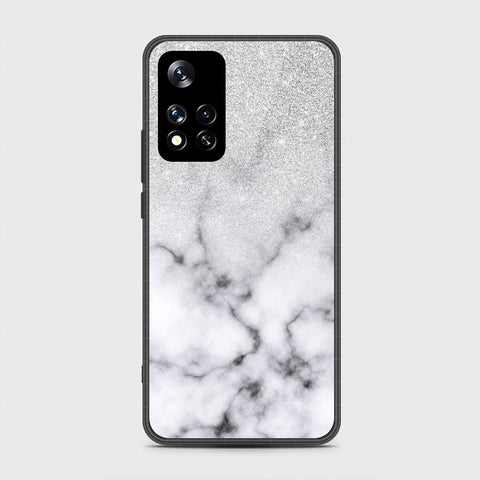 Xiaomi Redmi Note 11 Pro (China) Cover- White Marble Series - HQ Ultra Shine Premium Infinity Glass Soft Silicon Borders Case