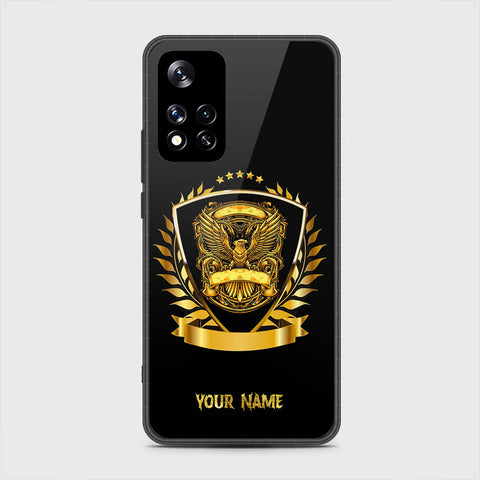 Xiaomi Redmi Note 11 Pro (China) Cover- Gold Series - HQ Ultra Shine Premium Infinity Glass Soft Silicon Borders Case