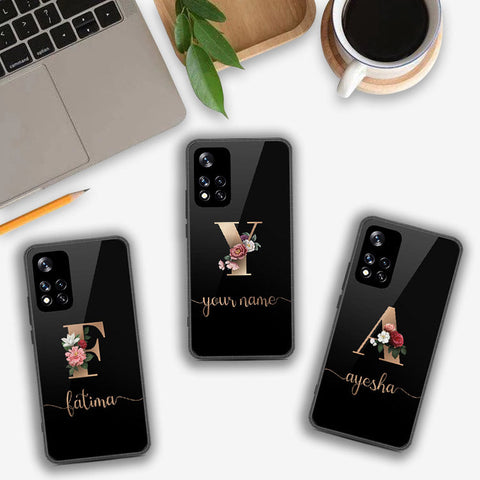 Xiaomi Redmi Note 11 Pro Plus 5G (China) Cover- Personalized Alphabet Series - HQ Ultra Shine Premium Infinity Glass Soft Silicon Borders Case