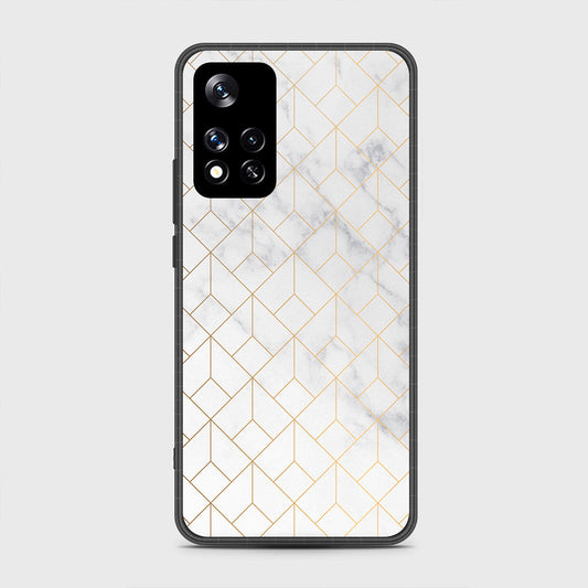 Xiaomi Redmi Note 11 Pro (China) Cover- White Marble Series 2 - HQ Ultra Shine Premium Infinity Glass Soft Silicon Borders Case