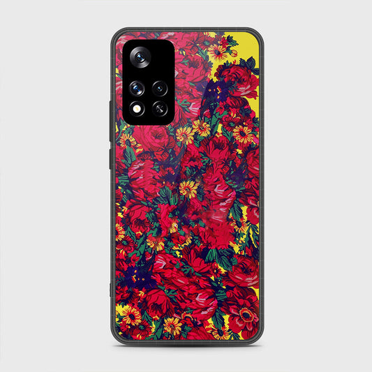 Xiaomi Redmi Note 11 Pro Plus 5G (China) Cover- Floral Series - HQ Ultra Shine Premium Infinity Glass Soft Silicon Borders Case