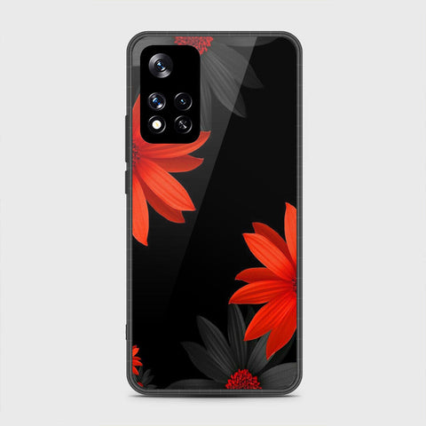 Xiaomi Redmi Note 11 Pro (China) Cover- Floral Series 2 - HQ Ultra Shine Premium Infinity Glass Soft Silicon Borders Case