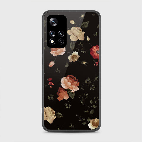 Xiaomi Redmi Note 11 Pro (China) Cover- Floral Series 2 - HQ Ultra Shine Premium Infinity Glass Soft Silicon Borders Case