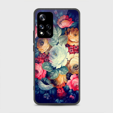 Xiaomi Redmi Note 11 Pro (China) Cover- Floral Series 2 - HQ Ultra Shine Premium Infinity Glass Soft Silicon Borders Case