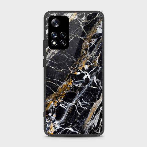 Xiaomi Redmi Note 11 Pro (China) Cover- Black Marble Series - HQ Ultra Shine Premium Infinity Glass Soft Silicon Borders Case