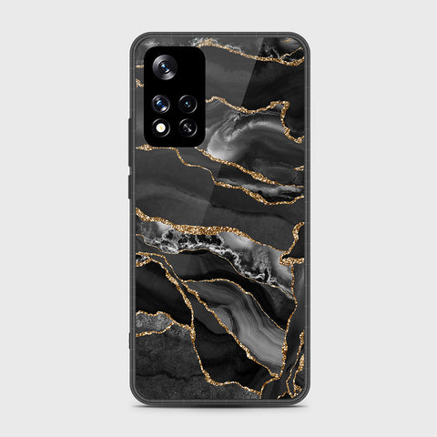 Xiaomi Redmi Note 11 Pro Plus 5G (China) Cover- Black Marble Series - HQ Ultra Shine Premium Infinity Glass Soft Silicon Borders Case