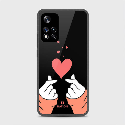 Xiaomi Redmi Note 11 Pro Plus 5G (China) Cover- Onation Heart Series - HQ Ultra Shine Premium Infinity Glass Soft Silicon Borders Case