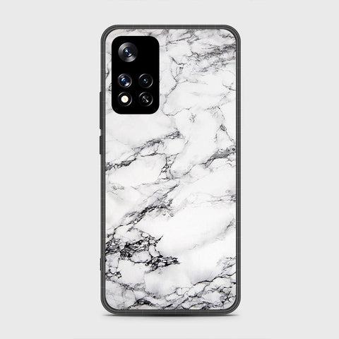 Xiaomi Redmi Note 11 Pro (China) Cover- White Marble Series - HQ Ultra Shine Premium Infinity Glass Soft Silicon Borders Case