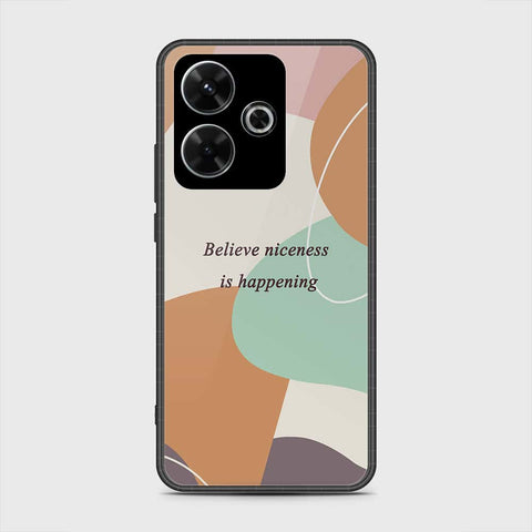 Xiaomi Redmi Note 13R Cover- Happy Series - HQ Ultra Shine Premium Infinity Glass Soft Silicon Borders Case