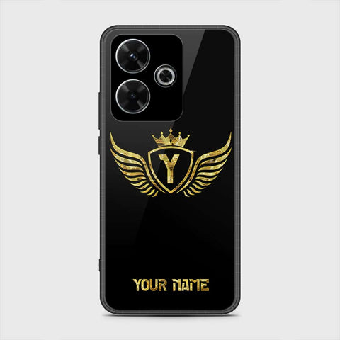 Xiaomi Redmi Note 13R Cover- Gold Series - HQ Ultra Shine Premium Infinity Glass Soft Silicon Borders Case