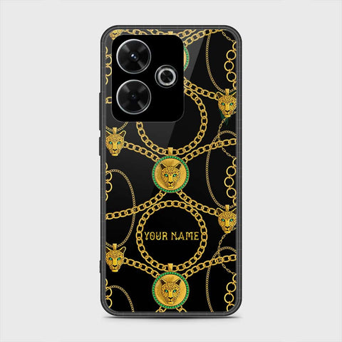 Xiaomi Redmi Note 13R Cover- Gold Series - HQ Ultra Shine Premium Infinity Glass Soft Silicon Borders Case