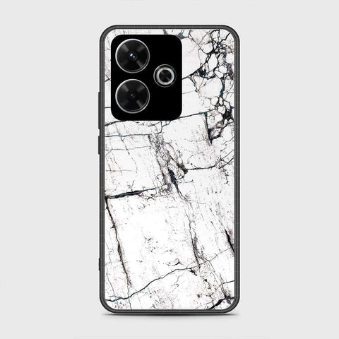 Xiaomi Redmi Note 13R Cover- White Marble Series 2 - HQ Ultra Shine Premium Infinity Glass Soft Silicon Borders Case