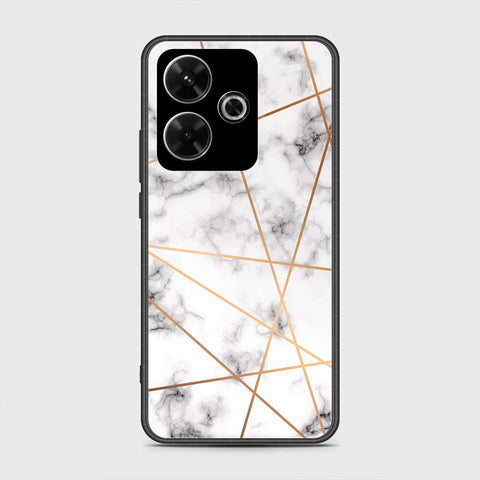 Xiaomi Redmi Note 13R Cover- White Marble Series 2 - HQ Ultra Shine Premium Infinity Glass Soft Silicon Borders Case