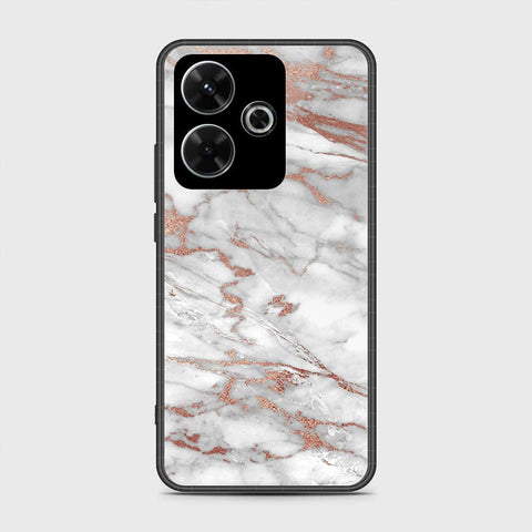 Xiaomi Redmi Note 13R Cover- White Marble Series 2 - HQ Ultra Shine Premium Infinity Glass Soft Silicon Borders Case