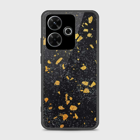 Xiaomi Redmi Note 13R Cover- Black Marble Series - HQ Ultra Shine Premium Infinity Glass Soft Silicon Borders Case