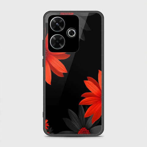 Xiaomi Redmi Note 13R Cover- Floral Series 2 - HQ Ultra Shine Premium Infinity Glass Soft Silicon Borders Case