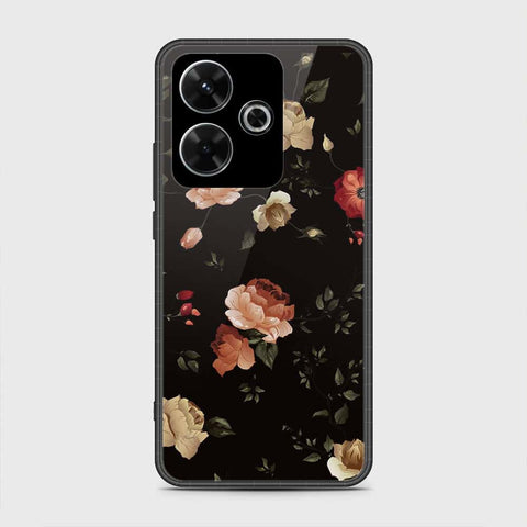 Xiaomi Redmi Note 13R Cover- Floral Series 2 - HQ Ultra Shine Premium Infinity Glass Soft Silicon Borders Case