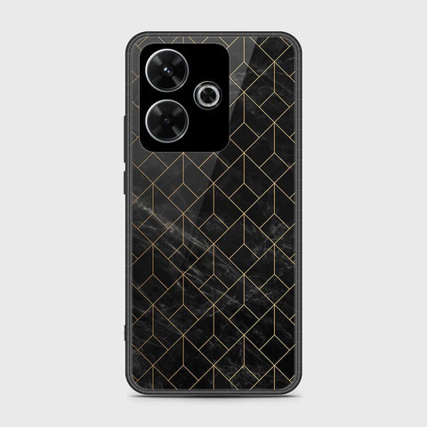 Xiaomi Redmi Note 13R Cover- Black Marble Series - HQ Ultra Shine Premium Infinity Glass Soft Silicon Borders Case