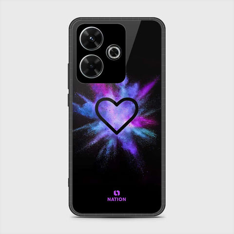 Xiaomi Redmi Note 13R Cover- Onation Heart Series - HQ Ultra Shine Premium Infinity Glass Soft Silicon Borders Case