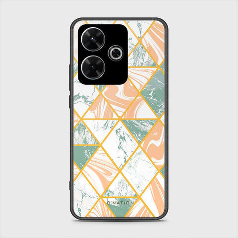 Xiaomi Redmi Note 13R Cover- O'Nation Shades of Marble Series - HQ Ultra Shine Premium Infinity Glass Soft Silicon Borders Case