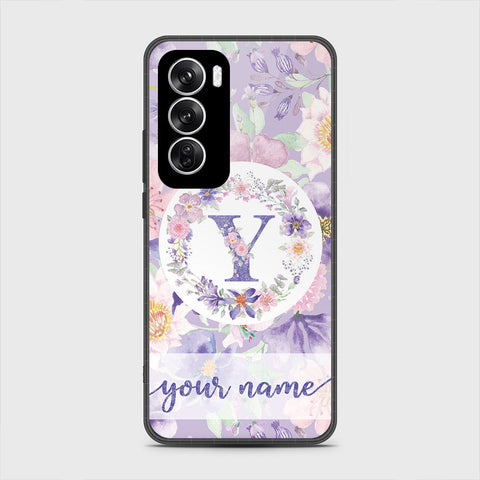 Oppo Reno 12 Cover - Personalized Alphabet Series - HQ Premium Shine Durable Shatterproof Case