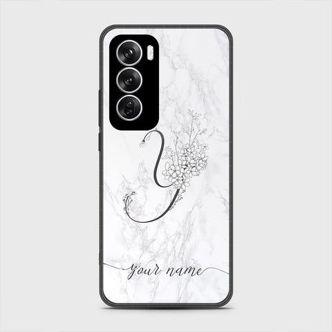 Oppo Reno 12 Cover - Personalized Alphabet Series - HQ Premium Shine Durable Shatterproof Case