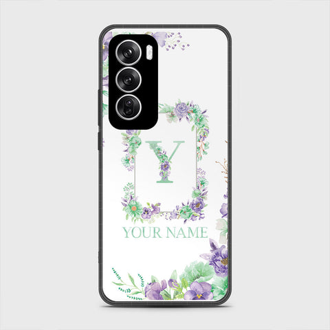 Oppo Reno 12 Cover - Personalized Alphabet Series - HQ Premium Shine Durable Shatterproof Case