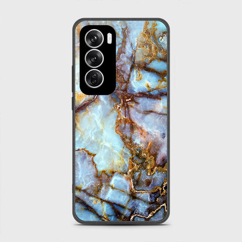 Oppo Reno 12 Cover - Colorful Marble Series - HQ Premium Shine Durable Shatterproof Case