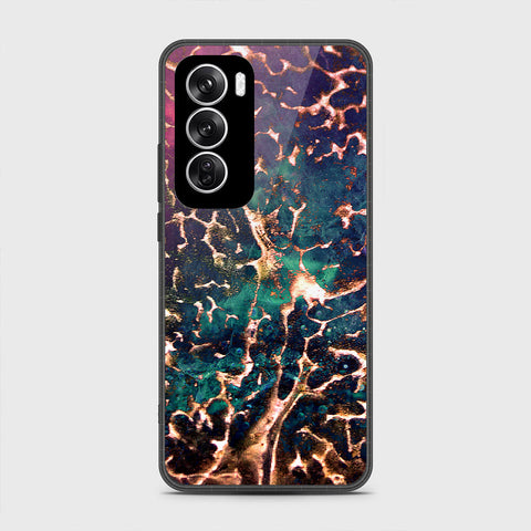 Oppo Reno 12 Cover - Colorful Marble Series - HQ Premium Shine Durable Shatterproof Case