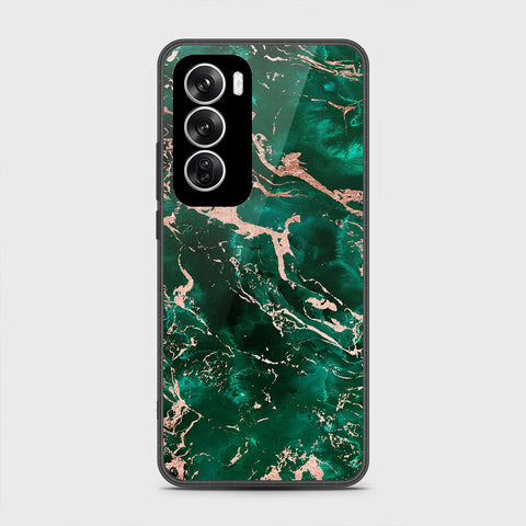 Oppo Reno 12 Cover - Colorful Marble Series - HQ Premium Shine Durable Shatterproof Case