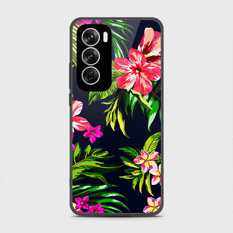 Oppo Reno 12 Cover - Floral Series - HQ Premium Shine Durable Shatterproof Case