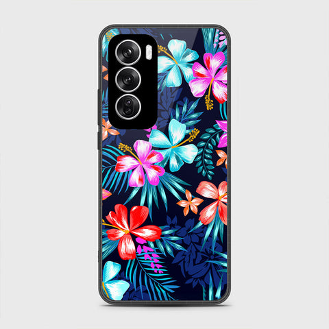 Oppo Reno 12 Cover - Floral Series - HQ Premium Shine Durable Shatterproof Case