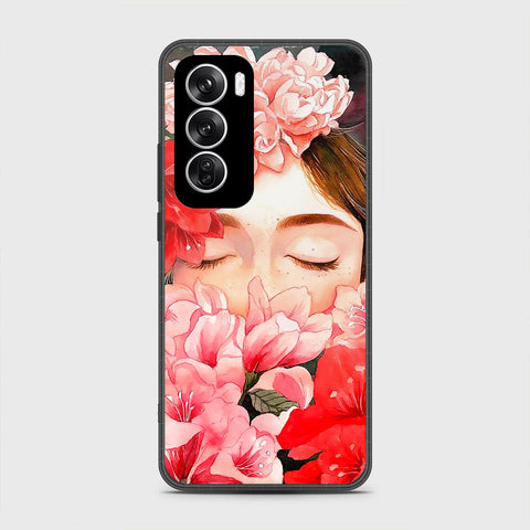 Oppo Reno 12 Cover - Floral Series - HQ Premium Shine Durable Shatterproof Case